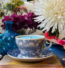 Load image into Gallery viewer, Beautiful Blue English Landscapes Teacup Scented Soy Candle