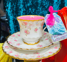 Load image into Gallery viewer, 1970s Vintage Baby Pink Roses scented Soy Tea trio