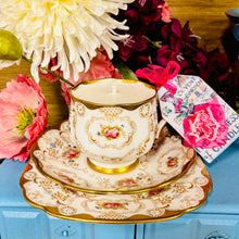 Load image into Gallery viewer, Royal Albert 1920s Art Nouveau Collectors Soy scented teacup Candle trio set