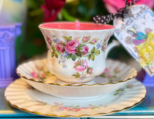 Load image into Gallery viewer, Royal Albert 'Moss Rose' Teacup Trio