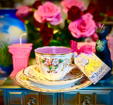 Load image into Gallery viewer, 1890s Salisbury Bradley’s Teacup Trio scented Soy Candle