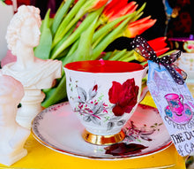 Load image into Gallery viewer, Beautiful Royal Stafford ‘Rose to Remember’ coffee cup Soy candle