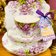 Load image into Gallery viewer, Royal Standard ‘ Wisteria’ Soy scented teacup Candle  trio set
