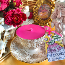 Load image into Gallery viewer, Beautiful Royal Vale Gold Chintz Teacup Soy scented candle
