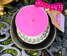 Load image into Gallery viewer, Stunning Polish ‘Chodiez’ Black & Gold Cabinet Cup Scented Soy Candle