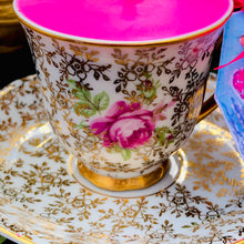 Load image into Gallery viewer, Zimco Czech 'Gold Chintz' Coffee Cup & Saucer