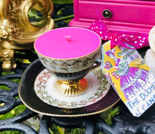 Load image into Gallery viewer, Stunning Polish ‘Chodiez’ Black & Gold Cabinet Cup Scented Soy Candle