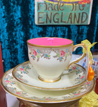 Load image into Gallery viewer, Gorgeous Salisbury Gold  Brocade Teacup Soy scented candle
