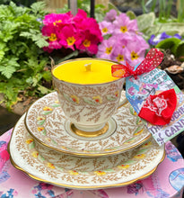 Load image into Gallery viewer, Art Deco Royal Stafford yellow Floral Teacup Trio
