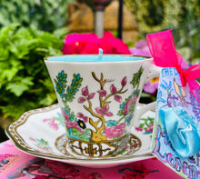 Load image into Gallery viewer, Elegant Coalport Indian Tree Tea cup Soy Scented candle
