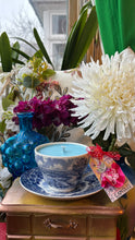Load image into Gallery viewer, Beautiful Blue English Landscapes Teacup Scented Soy Candle

