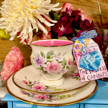 Load image into Gallery viewer, Vintage Elizabethan Teacup Trio Blush Roses Design
