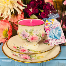 Load image into Gallery viewer, Vintage Elizabethan Teacup Trio Blush Roses Design
