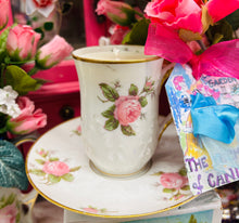 Load image into Gallery viewer, Beautiful 1915 Antique French Chocolate small cup Soy Candle
