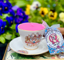 Load image into Gallery viewer, Beautiful Royal ‘Charles &amp; Diana ‘ Teacup Scented Soy Candle
