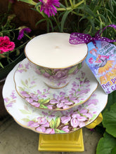 Load image into Gallery viewer, Royal Standard ‘ Wisteria’ Soy scented teacup Candle  trio set
