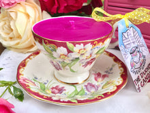 Load image into Gallery viewer, Queen Anne Teacup &amp; Saucer - Enchanted garden
