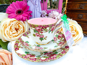 Royal Stafford Teacup Trio - Set Old English Garden