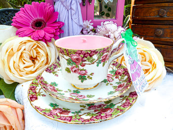 Royal Stafford Teacup Trio - Set Old English Garden