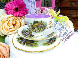 Royal Vale Teacup Trio - Set English Country Cottage