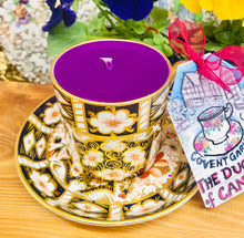 Load image into Gallery viewer, Antique Royal Crown Derby Coffee Cup Scented Soy candle

