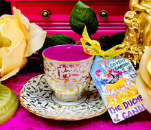 Load image into Gallery viewer, Stunning Gold Chintz Czech Coffee cup Scented Soy Candle
