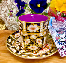 Load image into Gallery viewer, Antique Royal Crown Derby Coffee Cup Scented Soy candle
