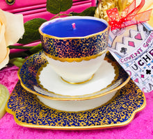 Load image into Gallery viewer, Stunning Antique 1930s Art Deco ‘Bell’ Teacup Trio Scented Soy Candle
