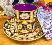 Load image into Gallery viewer, Antique Royal Crown Derby Coffee Cup Scented Soy candle
