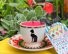 Load image into Gallery viewer, Beautiful Egyptian Black CAT coffee cup scented Soy candle
