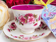 Load image into Gallery viewer, Vintage Royal Kent Queen Anne Blossom Teacup Scented Soy Candle
